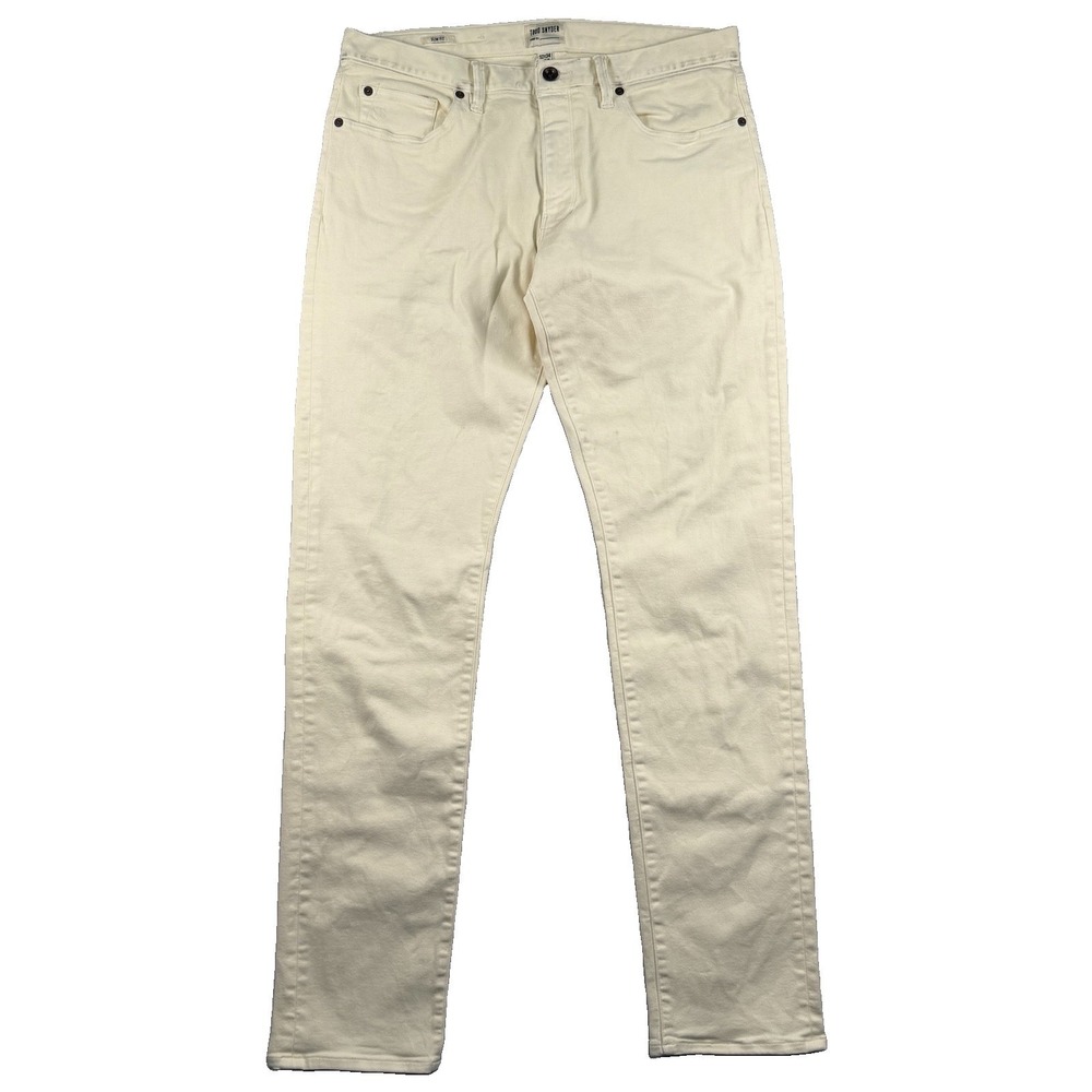 Todd Snyder Pants Mens 32x34 Beige Stretch 5 Pocket Chino Slim Straight Casual